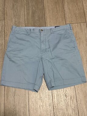 Polo by Ralph Lauren Light Blue Flat Front Chino Shorts